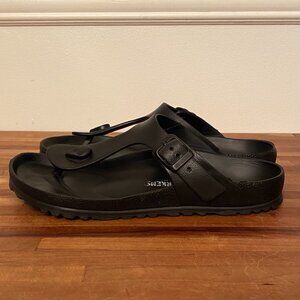 Birkenstock T Strap Thong Sandal Black Women's Size 7